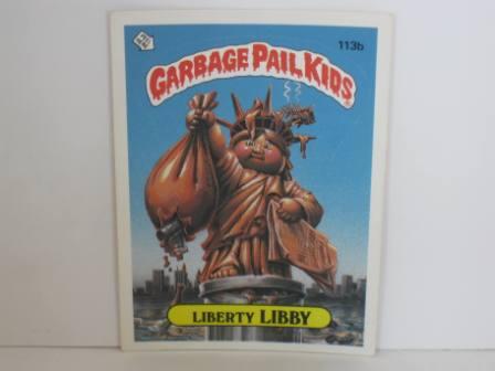 113b Liberty LIBBY [Wntd Barb] 1986 Topps Garbage Pail Kids Card